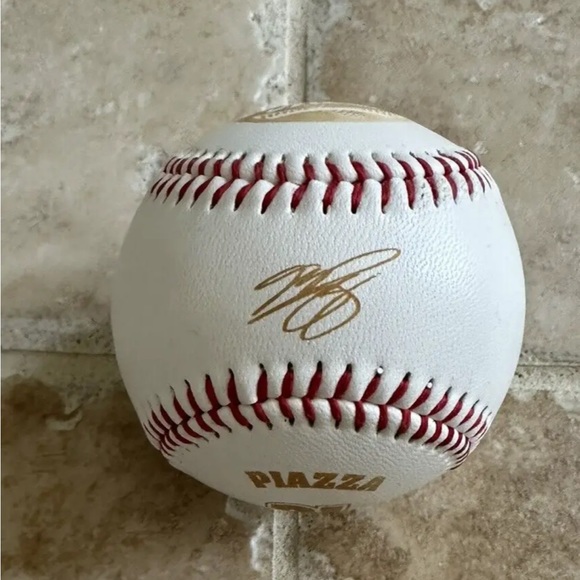MLB Mike Piazza Mets 31 Stamped Replica Autograph Souvenir Baseball Steiner - Picture 3 of 7